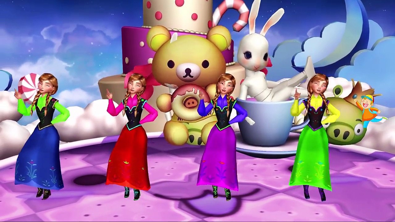 Frozen Elsa Colors Finger Family | Ringa Ringa Roses | Mary Had A Little Lamb Rhymes Colle