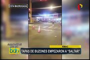 Rímac: extraño suceso en tapas de buzones alertó a vecinos