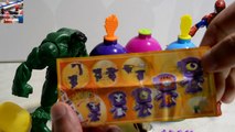 THE INCREDIBLE HULK Egg Smashing Surprise Play Doh Toy Eggs TMNT Kinder Ice Cream Moshi Mo