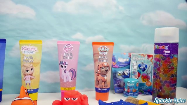 И ванна Время купания цвета фи замороженный замороженные Младший Узнайте Ник Покрасить патруль лапа мерцать блеск Игрушки с