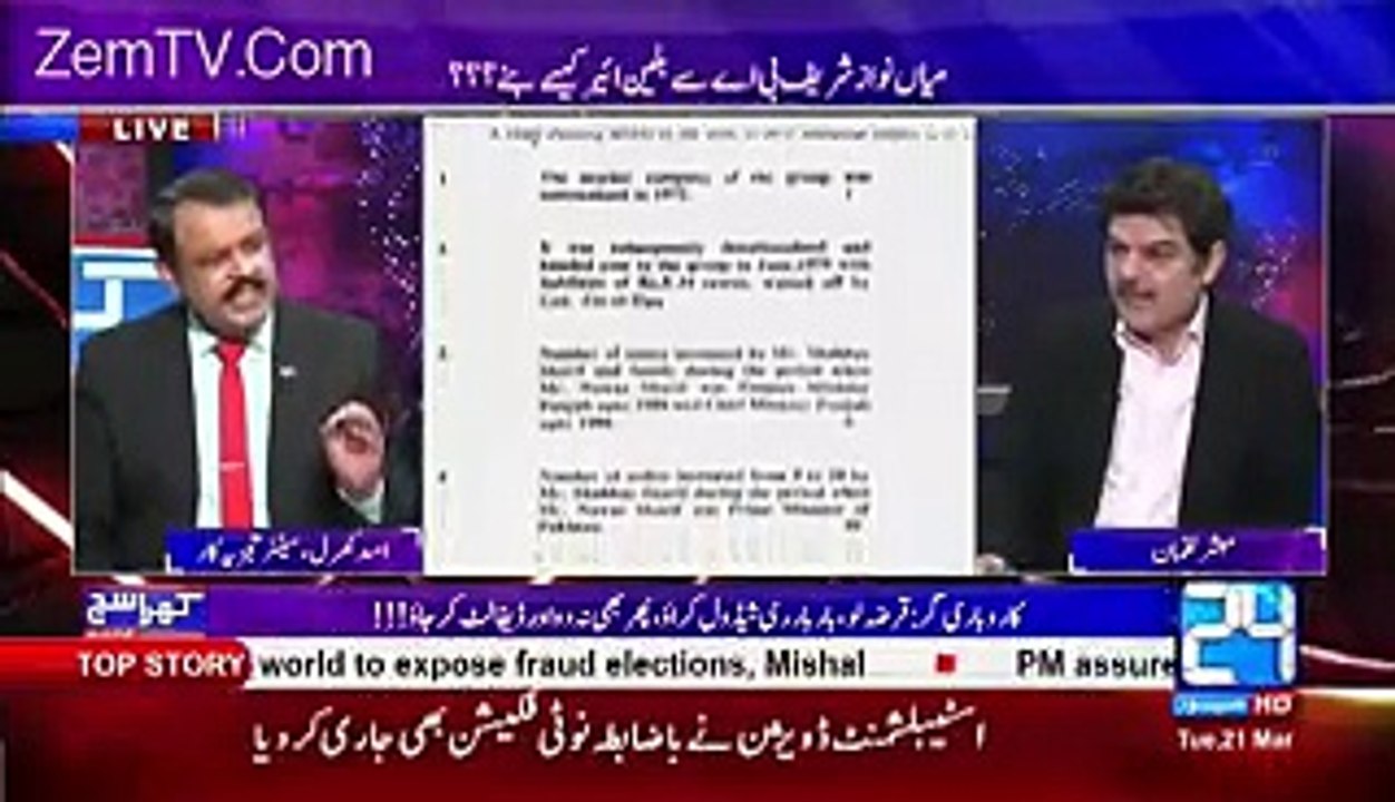 Mian Mansah Is Our Advertiser I can not show His Corruptons on Own Cahnnel - What Mubashir Luqman Saying in Live Show