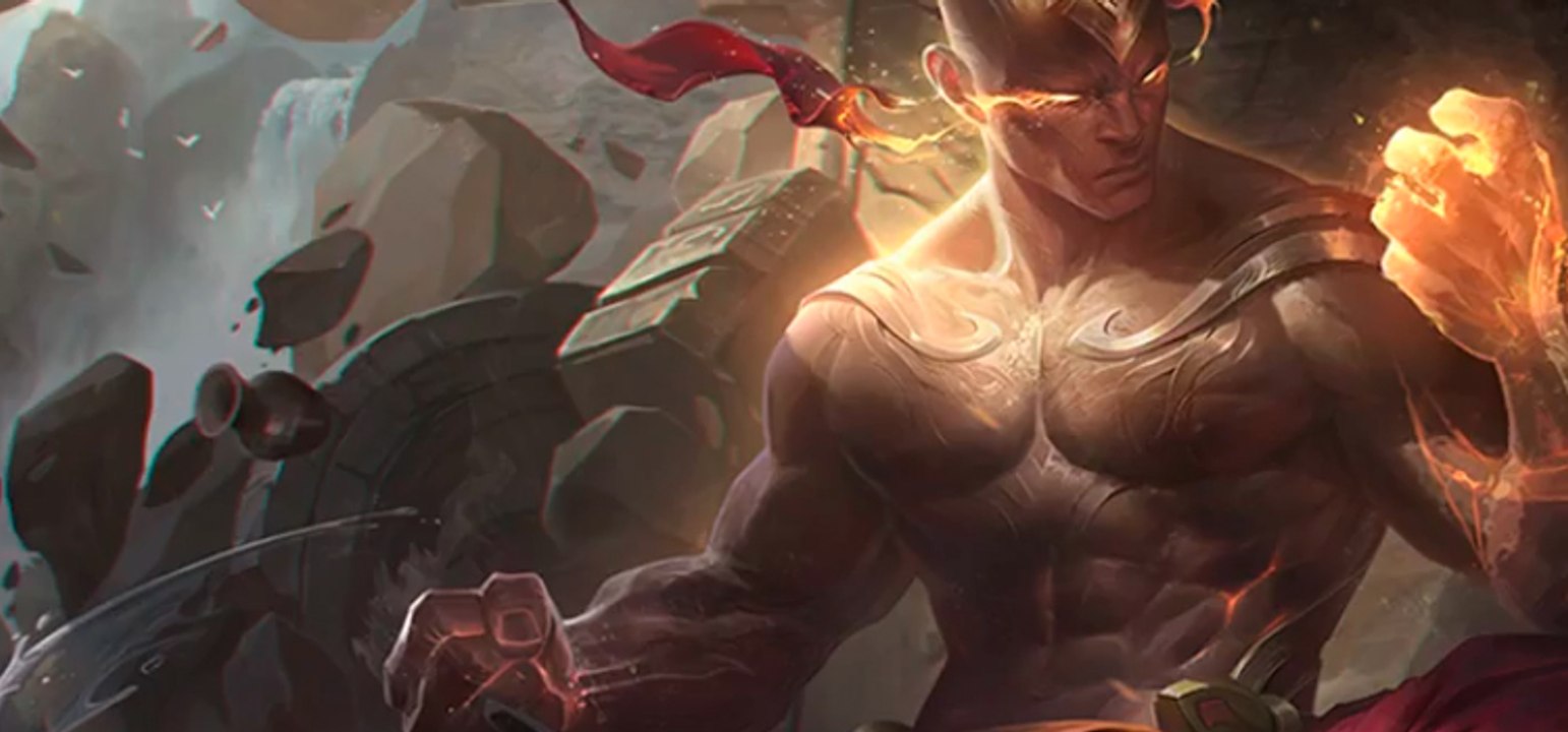 NOVA SKIN DO LEE SIN E DO DARIUS! GODFIST LEE SIN!