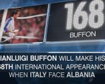 Buffon to become most capped European international