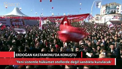 Erdoğan, Kastamonu'da vatandaşlara seslendi