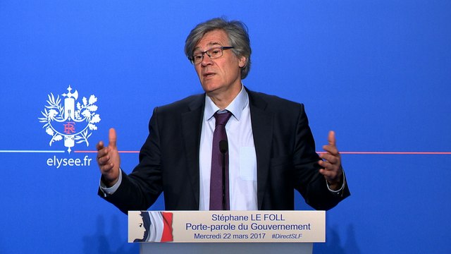 Compte-rendu du Conseil des ministres du 22 mars 2017 par Stéphane Le Foll