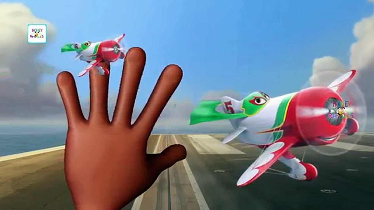 Planes Disney Cartoon Finger Family Nursery Rhyme