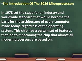 Intel 8086 Microprocessor Features