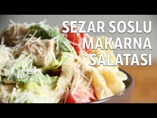 Sezar Soslu Makarna Salatası Tarifi