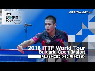 2016 Bulgaria Open Highlights: Liao Cheng-Ting vs Sun Chia-Hung (U21-1/2)