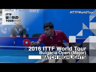2016 Bulgaria Open Highlights: Harmeet Desai vs Stefan Todorov (R64)