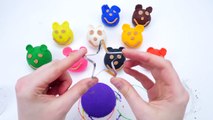 Play and Learn Colours with Play Dough Smiley Face Zoo Animal Molds Fun & Creative for Kid