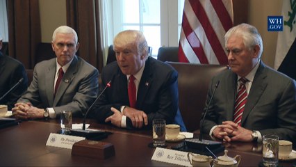 President Trump Leads A Meeting with Prime Minister al-Abadi of Iraq