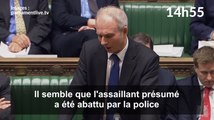 Le moment où les députés britanniques ont été informés de l'attentat de Londres