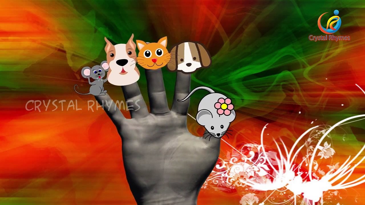 Dog Rooster Fox Donkey Finger Family Rhymes Nursery Cartoon Farm Wild Animals Songs