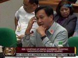 Sen. Cayetano at MMDA Chairman Tolentino, nagkasagutan sa Senate hearing