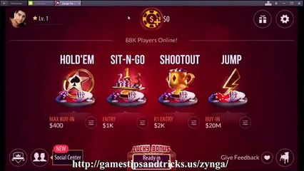Latest Zynga Poker Chips generator 2017 (Android & IOS)