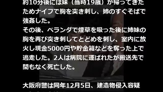 凶悪殺人事件 大阪姉妹殺害事件 人を殺した時に射 した 快楽殺人の申し子山地悠紀雄 Video Dailymotion