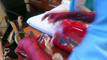 UGLY BABY vs JOKER w/ Spiderman & Frozen Elsa, Hulk, Pink Spidergirl Crying Baby Superhero