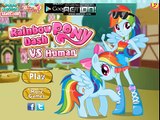 My Little Pony Equestria Girls Rainbow Rocks Rainbow Dash Pony Vs Human Dress Up Game