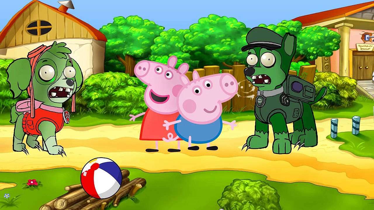 PAW Patrol Zombie Bites Peppa Pig Captain America Cartoon. Cartoons for kids