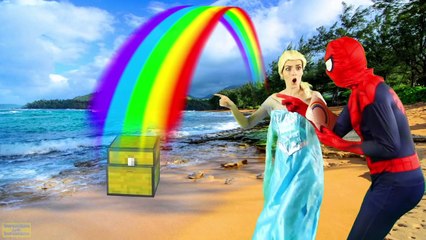 Frozen Elsa POOP PRANK! w/ Spiderman vs Joker TOILET BATTLE - Superheroes in Real Life