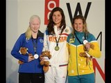 Swimming - women's 100m backstroke S13 medal ceremony - 2013 IPC Swimming World Championships