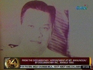 24Oras: From the documentary 'Appointment at Mt. Manunggal' by documentray inc., Manila 1966