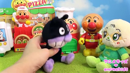 アンパンマン アニメ おもちゃ バイキンマン ピザ屋 お店屋さん❤ animekids アニメキッズ animation Anpanman Toy Pizza