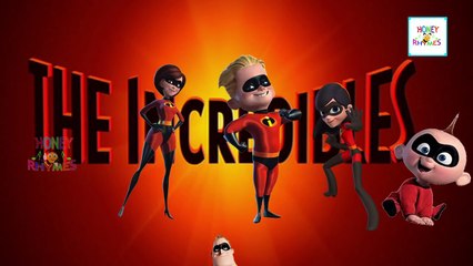 THE INCREDIBLES Finger Family Cartoon Animation Nursery Rhymes For Children