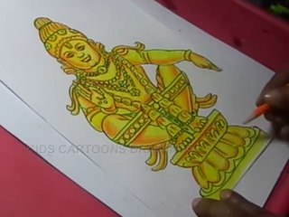 How to Draw Lord Sri Ayyappa Swamy Drawing