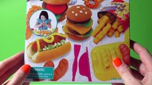 Play-Doh Burger Hamburger Playdough Hot Dog Pizza and more, Cooking Games Doh Food