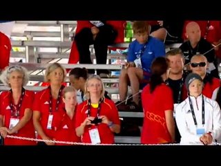 Swimming - women's 100m breaststroke SB5 medal ceremony - 2013 IPC Swimming World Championships