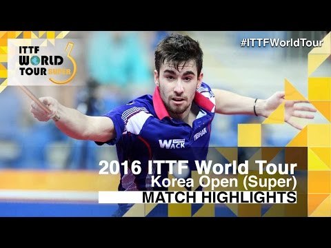 2016 Korea Open Highlights: Ma Long vs Tristan Flore (1/4)