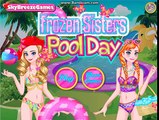 ☆ Disney Princess Frozen Elsa & Anna Sisters Pool Day Makeover Amazing Game For Kids