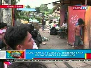 BP: 9 sugatan sa pagsabog ng 3 LPG tnak ng taxi sa Cebu