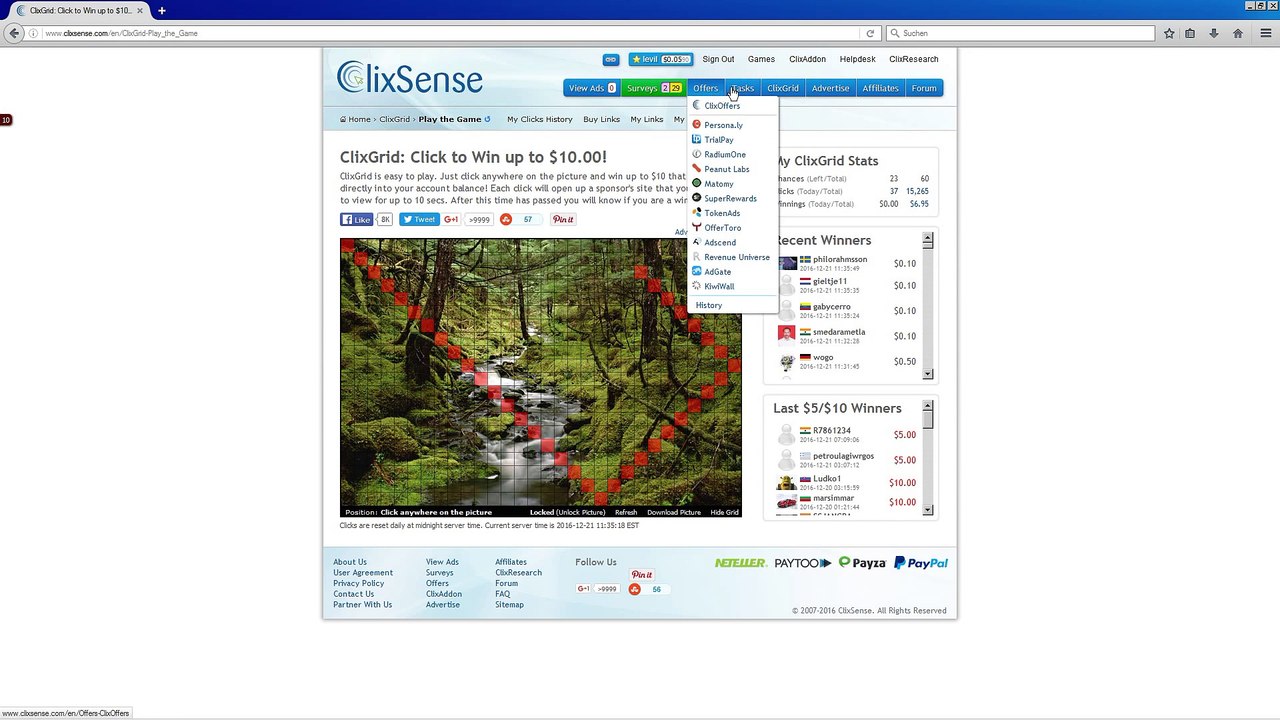 (Tutorial)Taschengeld auffrischen mit Clixsense 2017