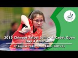 2016 ITTF Chinese Taipei Junior & Cadet Open - Day 4 Afternoon
