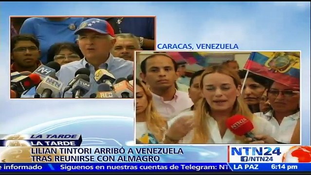 Lilian Tintori arribó a Venezuela tras reunirse con Almagro: Fue recibida por ecuatorianos tras agravio de expulsión