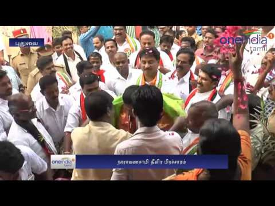 Puducherry by election: Narayanasamy campaign  - Oneindia Tamil