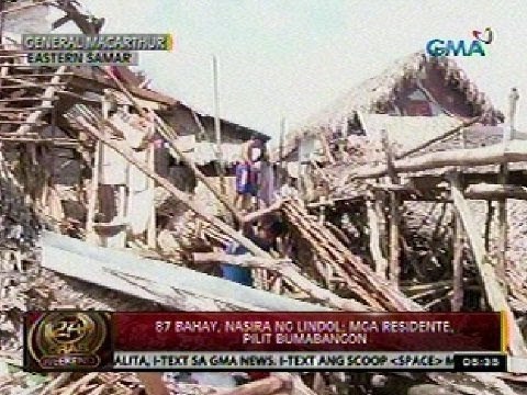 24ORAS: 87 bahay sa Samar, nasira ng lindol