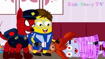 Minions Banana Burn the House saved Paw Patrol Police New Episodes! Finger Family Minions