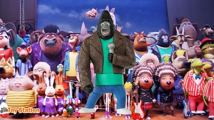 Finger Family Song! Sing Movie Rosita Johnny Ash Meena Buster Nursery Rhyme ToyBox Tube