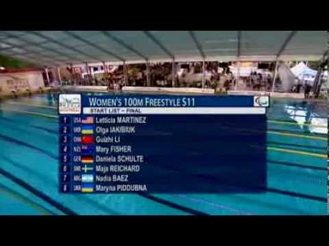 Swimming - women's 100m freestyle S11 - 2013 IPC Swimming World Championships Montreal