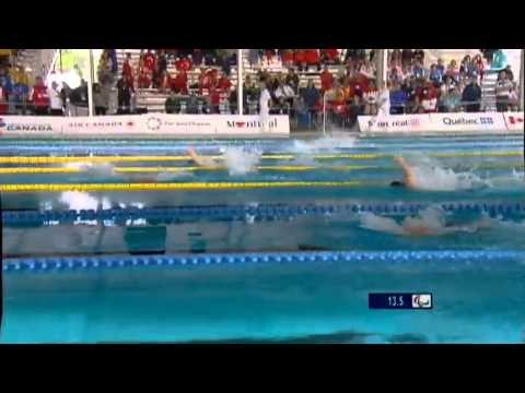 Swimming - men's 50m backstroke S5 - 2013 IPC Swimming World Championships Montreal