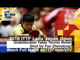 Unbelievable Table Tennis Roller Shot