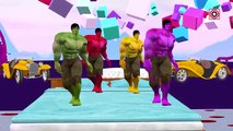 Hulk & Hulk Colors Nursery Rhymes | Five Little Monkeys Nursery Rhyme | Superhero Songs for Children