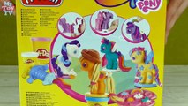 Play Doh MY LITTLE PONY Make N Style Ponies #2 | Fluttershy, Applejack, Derpy Hooves, Pin