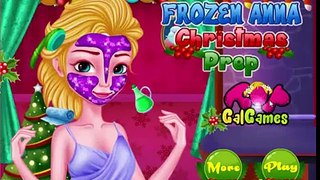 Замороженные Анна Рождество приготовительный платье вверх игра дисней Принцесса игра для Дети