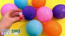 Learn Colours with Balloons Pop Drop Party! Opening Surprise Toys Balloons! Lesson 11