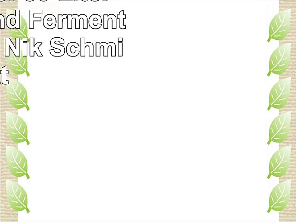 Gurkentopf 50 Liter Pickling and Fermenting Pot by Nik Schmitt